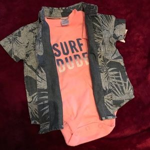 Carters onesie / shirt set